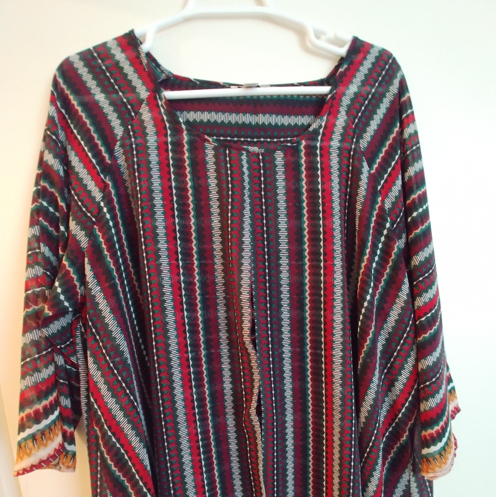 Multi print blouse